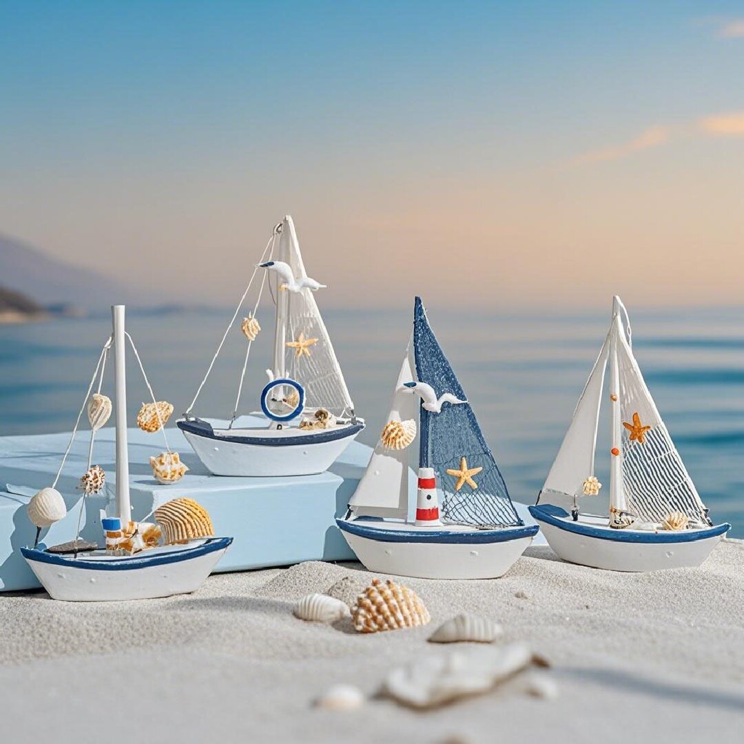 Kids Outdoor Chair - Mini bateau à voile en bois