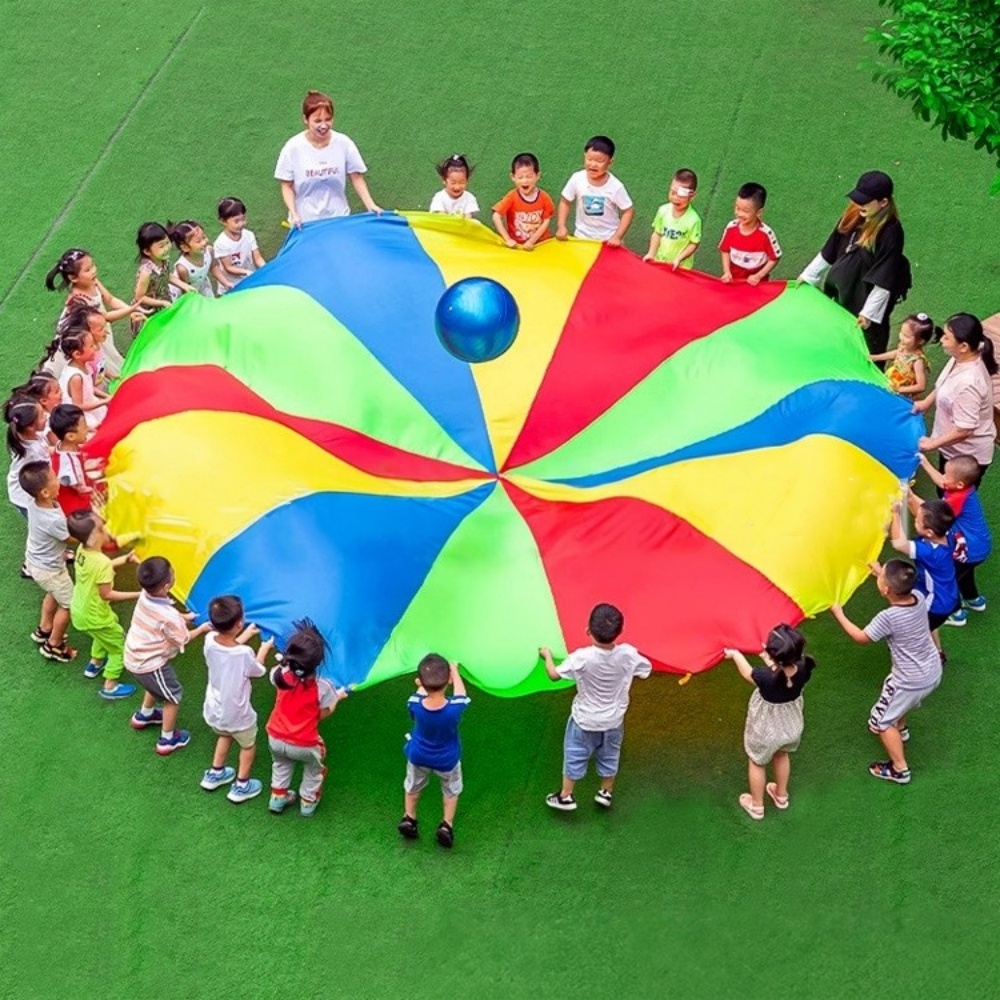 Kids Outdoor Umbrella - Parapluie de Parachute arc-en-ciel de 2