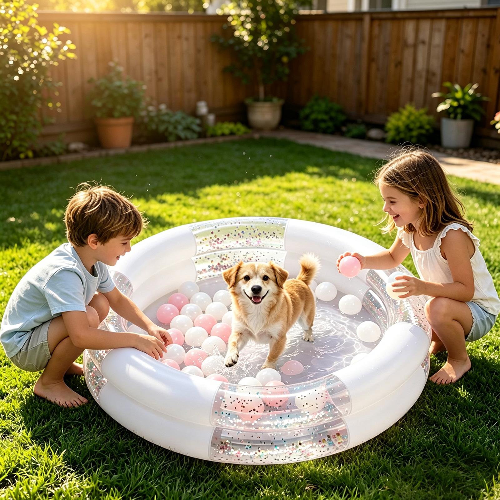 Kids Outdoor Garden Toys - Piscine gonflable pour enfants, petite piscine