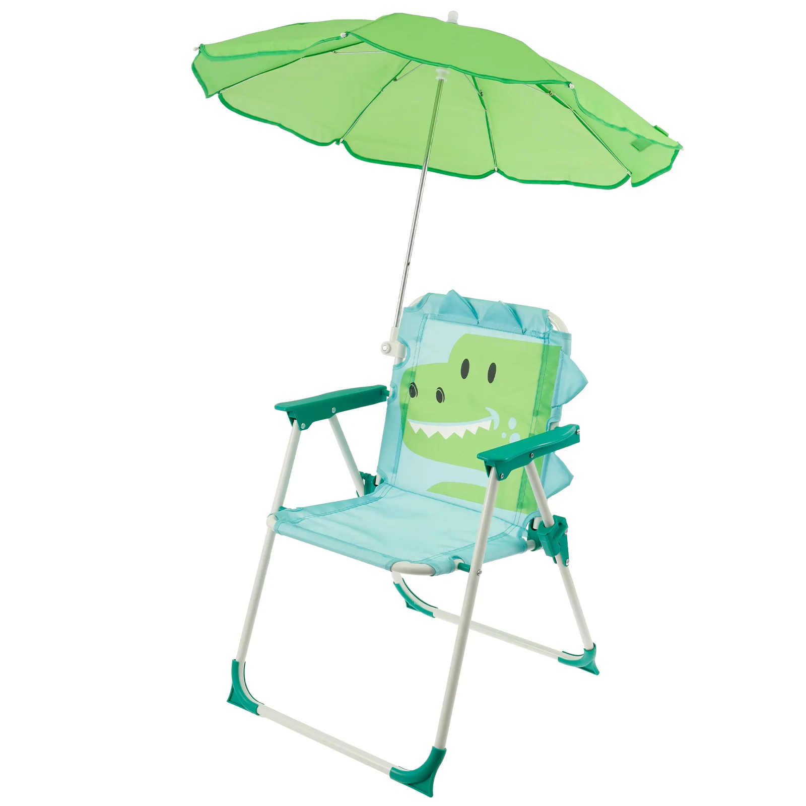 Kids Outdoor Lounge Chair With Umbrella - Chaise de plage pliante pour enfants,
