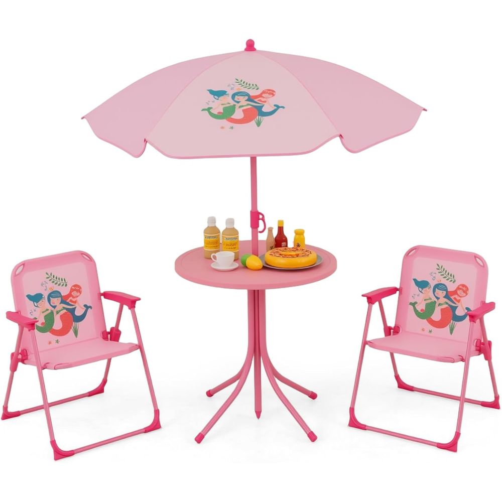 Kids Outdoor Umbrella For Table - Table de pique-nique pour enfants, table