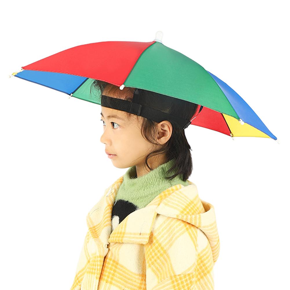 Kids Outdoor Umbrella - Chapeau parapluie pour enfants, pliable, couvre-chef