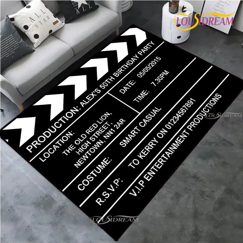 Kids Outdoor Movie Night - Tapis de cinéma vintage pour soirée
