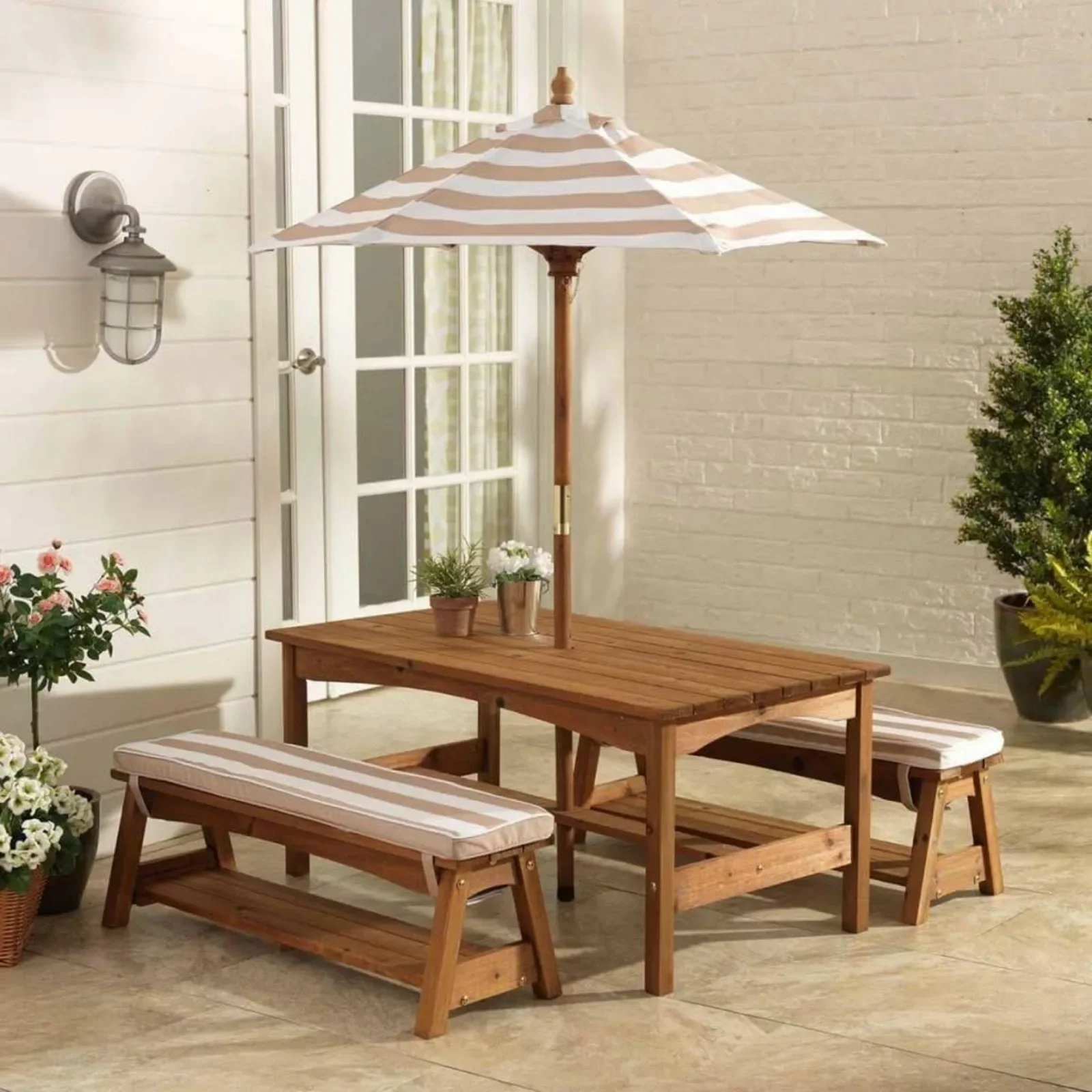 Ensemble Table et banc d'extér - Kids Outdoor Umbrella For Table avis et prix