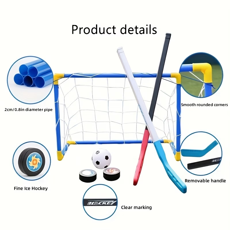 Ensemble de buts de hockey et  - Kids Outdoor Hockey Sticks avis et prix