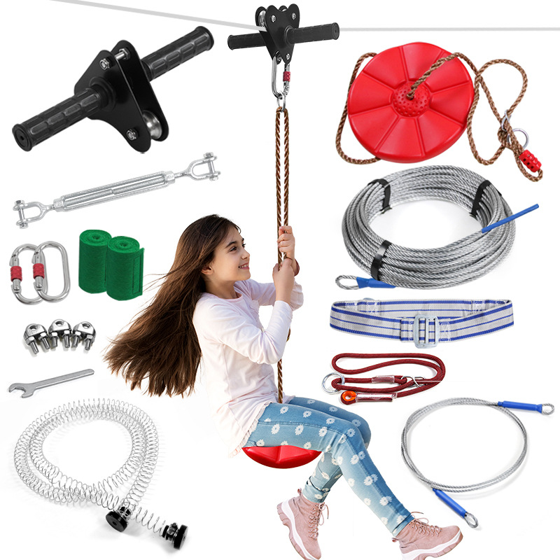 Kit de tyrolienne DIY d'extéri - Kids Outdoor Zipline avis et prix