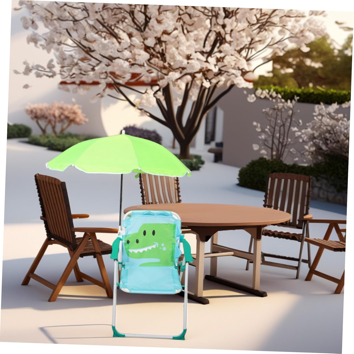 1 ensemble de chaise de plage  - Kids Outdoor Lounge Chair With Umbrella avis et prix
