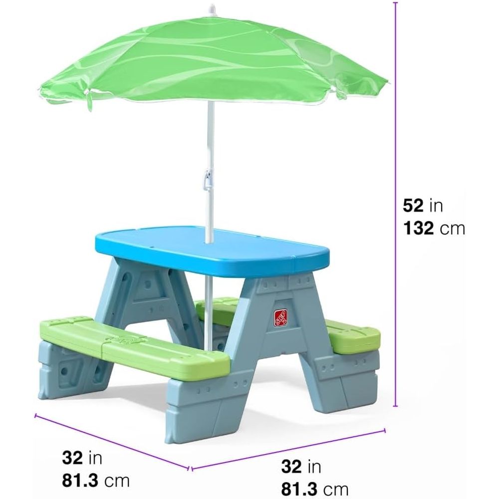 Table de pique-nique pour enfa - Kids Outdoor Umbrella For Table avis et prix
