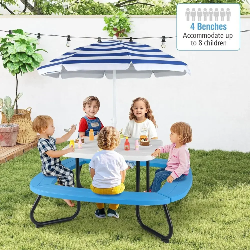 Table de pique-nique pour enfa - Kids Outdoor Umbrella For Table avis et prix