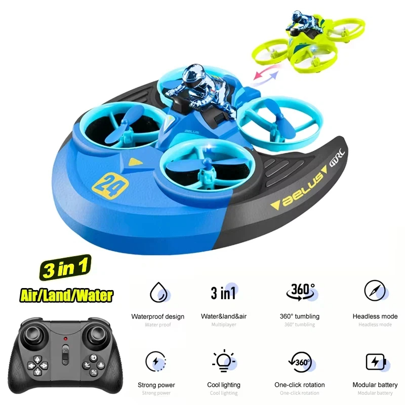 3-en-1 Land Air Sea RC avion h - Kids Outdoor Quad avis et prix