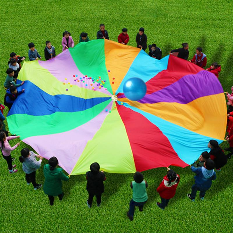 Parachute arc-en-ciel pour enf - Kids Outdoor Umbrella avis et prix