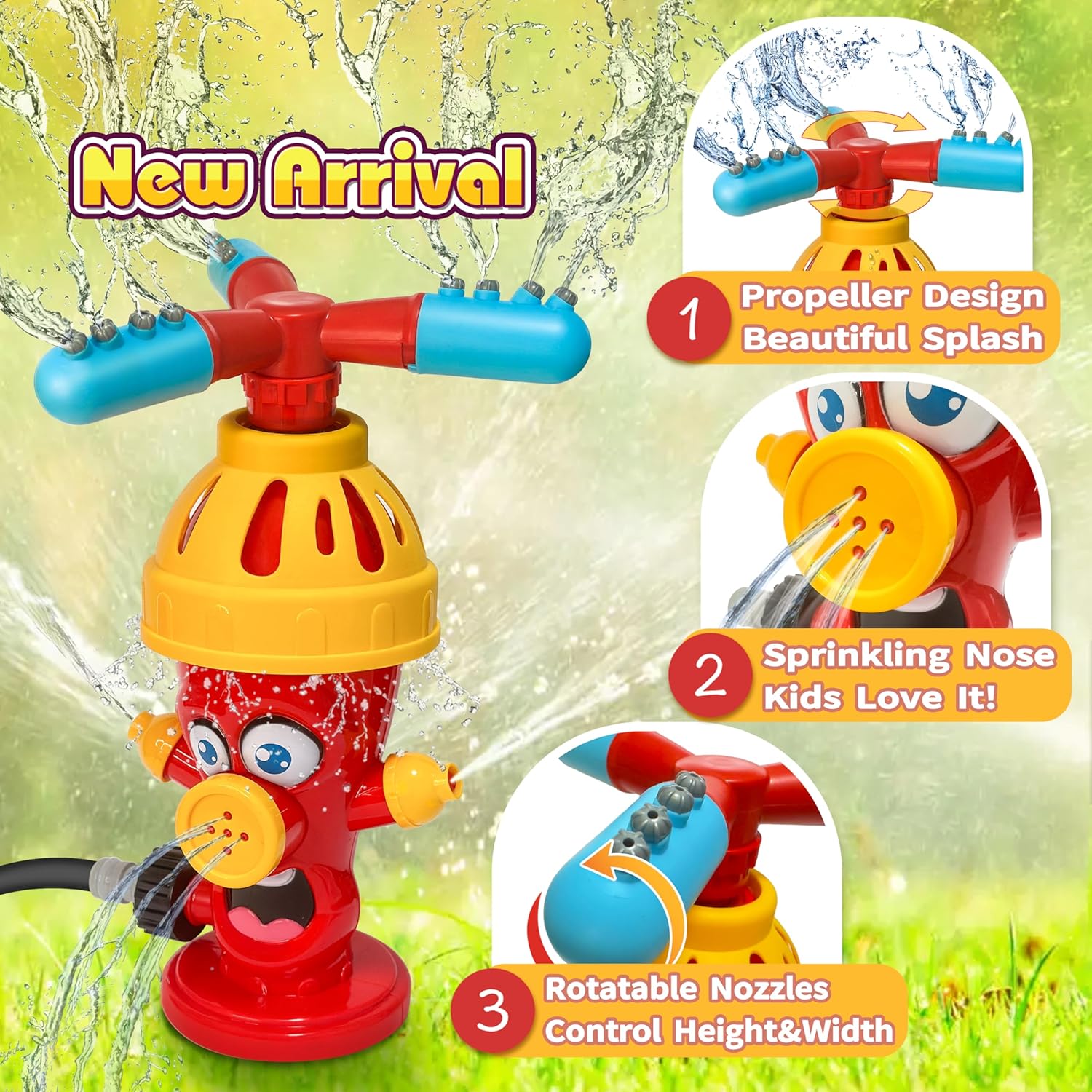 Jouet d'arrosage à jet d'eau,  - Kids Outdoor Garden Toys avis et prix