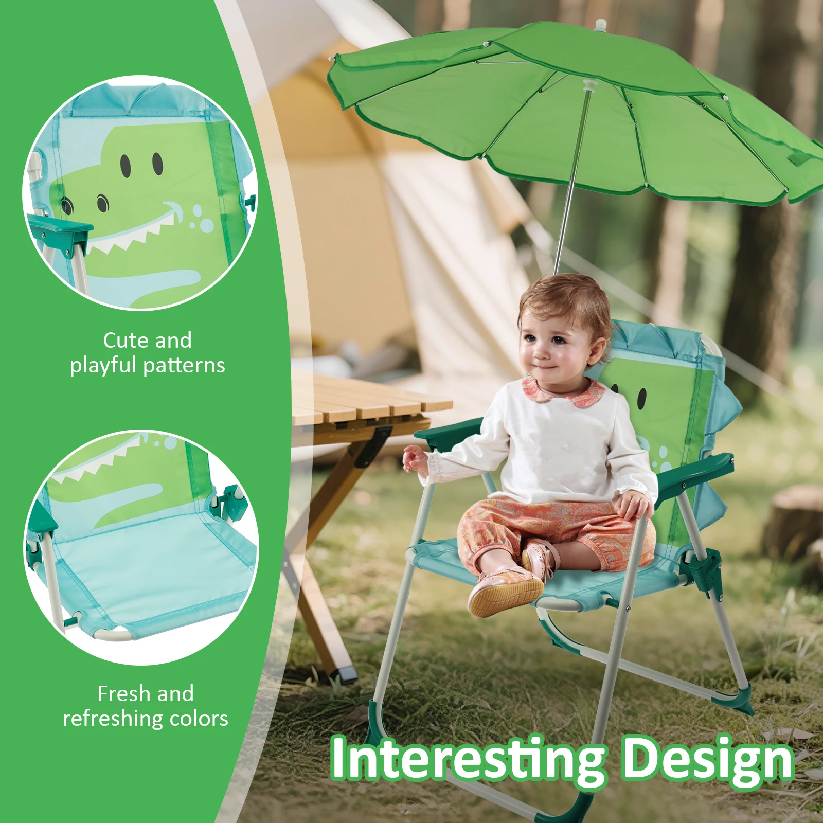 Chaise de plage pliante pour e - Kids Outdoor Lounge Chair With Umbrella avis et prix