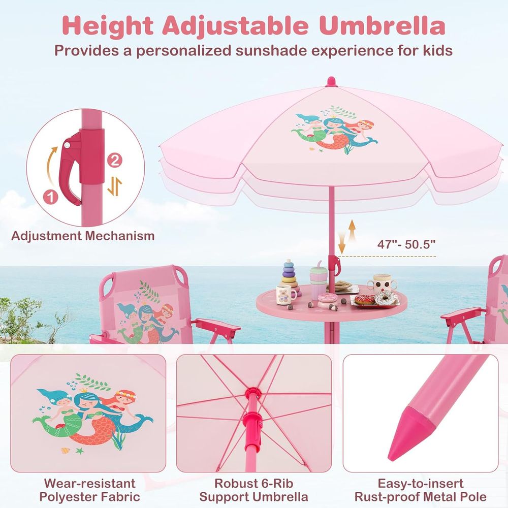 Table de pique-nique pour enfa - Kids Outdoor Umbrella For Table avis et prix