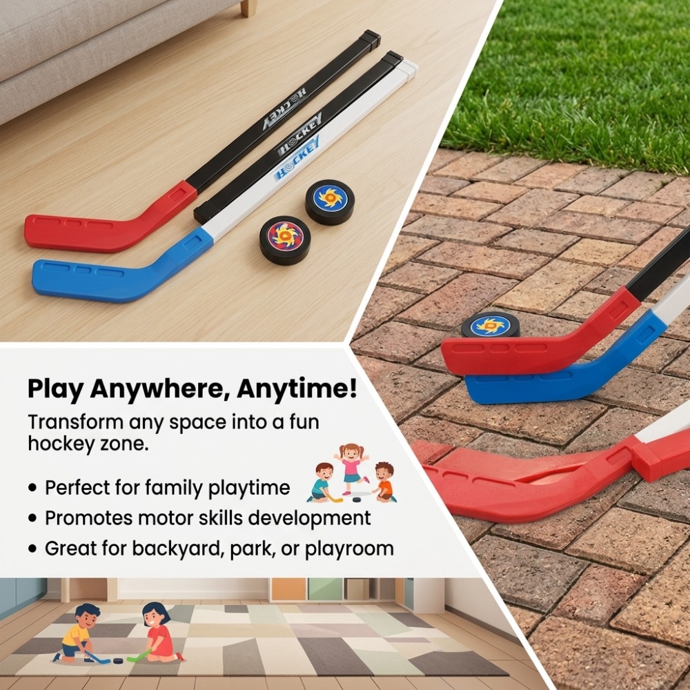 Un jeu de hockey sur glace pou - Kids Outdoor Hockey Sticks avis et prix
