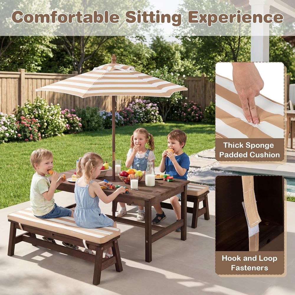 Table de pique-nique pour enfa - Kids Outdoor Umbrella For Table avis et prix