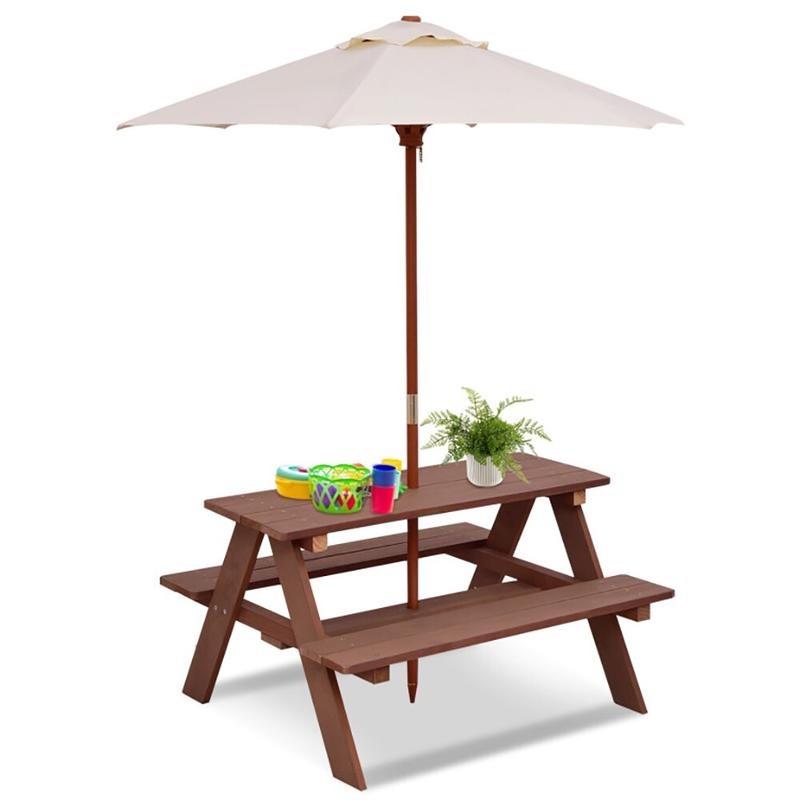 Ensemble table et banc de piqu - Kids Outdoor Umbrella For Table avis et prix
